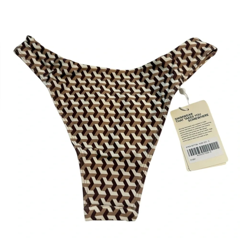 Monday swimwear BYRON BOTTOM - HUSK GEO - Picture 2 of 3